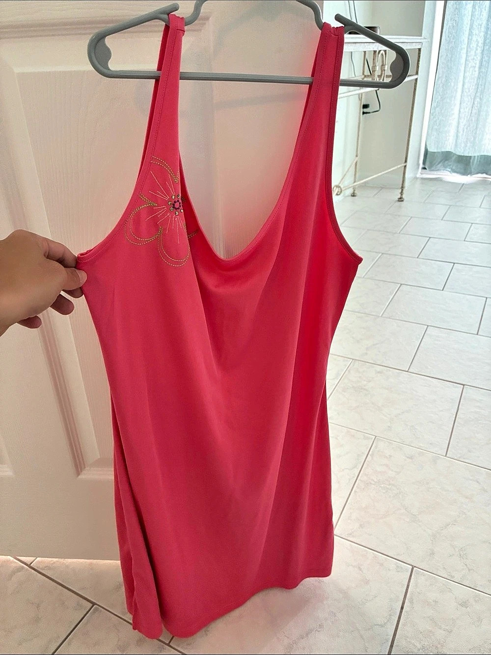 La Senza Embroidered Mini Dress in Pink Size XS Like New